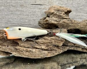 Black Label Balsa - Pop-N-Bob - Custom Balsa Popper - Bone Color