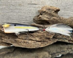 Black Label Balsa - Pop-N-Bob - Custom Balsa Popper - Threadfin Shad Pearl Color