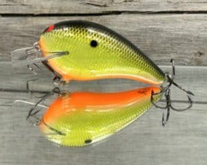 Black Label Balsa - Ricochet - Signature Series Custom Balsa Crankbait - Sun Granny Color
