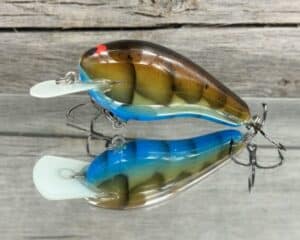 Black Label Balsa - Wobbler - Custom Balsa Crankbait - HD Craw Blue Belly Color