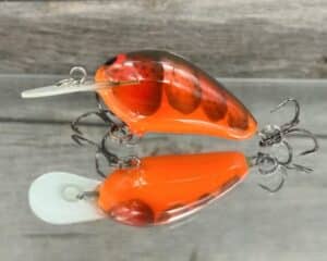 Black Label Balsa - Fat Little Cliffie - Custom Balsa Crankbait - Crush Craw Color