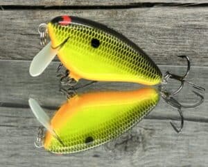 Black Label Balsa - Bacon SSR - Balsa Crankbait - Chartreuse Black Back Color