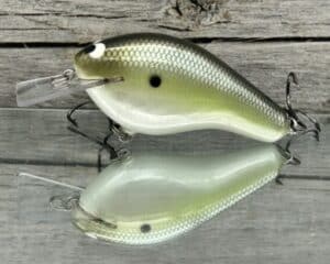 Black Label Balsa - Bully - Custom Balsa Squarebill Crankbait - Money Shad Color