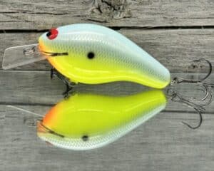 Black Label Balsa - Bully - Custom Balsa Squarebill Crankbait - Candy Dolphin Color