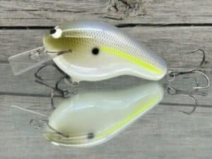 Black Label Balsa - Bully - Custom Balsa Squarebill Crankbait - Chartreuse Shad Color