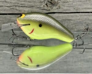 Black Label Balsa - Bully - Custom Balsa Squarebill Crankbait - Moon Shine Color