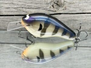 Black Label Balsa - Bully - Custom Balsa Squarebill Crankbait - Bone Gill Color