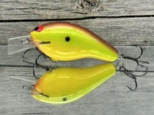 Black Label Balsa - Bully - Custom Balsa Squarebill Crankbait - Chartreuse Classic Color