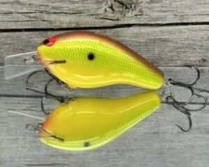 Black Label Balsa - Bully - Custom Balsa Squarebill Crankbait - Chartreuse Classic Color