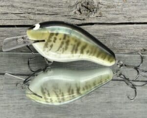 Black Label Balsa - Bully - Custom Balsa Squarebill Crankbait - Pearl Crappie Color