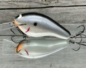 Black Label Balsa - Bully - Custom Balsa Squarebill Crankbait - Electric Shad Color