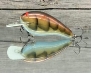 Black Label Balsa - Wobbler - Custom Balsa Crankbait - Blue Belly Craw Color