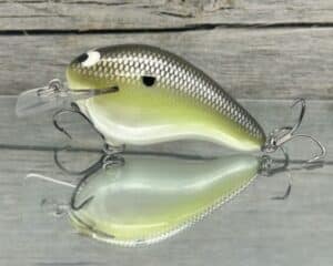 Black Label Balsa - Head Hunter - Custom Balsa Squarebill Crankbait - Money Shad Color - Zoom WEC E-2