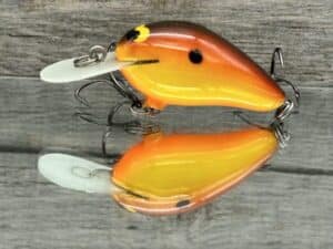 Black Label Balsa - Fat Little Cliffie - Custom Balsa Crankbait - Simple Craw Color