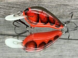 Black Label Balsa - Fat Little Cliffie - Custom Balsa Crankbait - Delta Craw Color