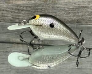 Black Label Balsa - Fat Little Cliffie - Custom Balsa Crankbait - Gizzard Shad Foil Color