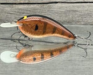 Black Label Balsa - Slim Signature Series Balsa Crankbait - Foiled Copper Gill Color