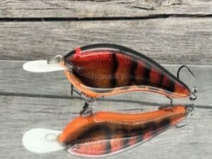 Black Label Balsa - Slim Signature Series Balsa Crankbait - Foiled Copper Craw Color