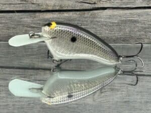 Black Label Balsa - Hickster MR- Balsa Crankbait - Gizzard Shad Foil Color