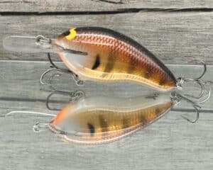 Black Label Balsa - Prowler MR Signature Series - Custom Balsa Crankbait - Foiled Copper Gill Color