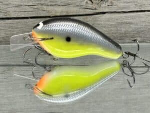 Black Label Balsa - Bully - Custom Balsa Squarebill Crankbait - Chartreuse Magic color