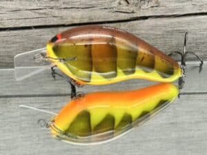 Black Label Balsa - Bully - Custom Balsa Squarebill Crankbait - Rotten Craw color