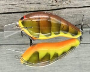 Black Label Balsa - Bully - Custom Balsa Squarebill Crankbait - Rotten Craw color