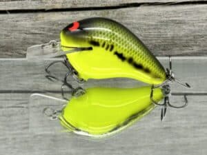 Black Label Balsa - Wreck - Balsa Squarebill - Chartreuse Baby Bass - Zoom WEC E-1