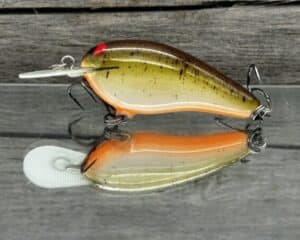 Black Label Balsa - Little Cliffie - Custom Balsa Crankbait - Root Beer color
