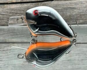 Black Label Balsa - C-1 - Custom Balsa Crankbait - Skunk Orange Belly Color
