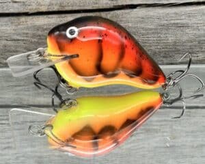 Black Label Balsa - C-1 - Custom Balsa Crankbait - 3 Alarm Craw Color