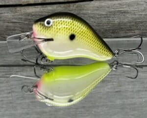 Black Label Balsa - C-1 - Custom Balsa Crankbait - Bone Shad Color