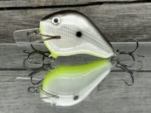 Black Label Balsa - C-1 - Custom Balsa Crankbait - Hot Anchovy Color
