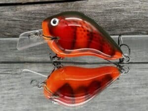 Black Label Balsa - C-1 - Custom Balsa Crankbait - Crush Craw Color