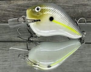 Black Label Balsa - C-1 - Custom Balsa Crankbait - Chartreuse Shad Color
