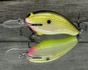 Black Label Balsa - Badger - Custom Balsa Crankbait - Bone Shad Color
