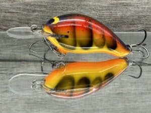 Black Label Balsa - Badger - Custom Balsa Crankbait - Spring Craw Color
