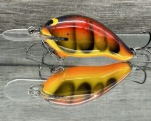 Black Label Balsa - Badger - Custom Balsa Crankbait - Spring Craw Color