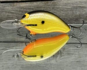 Black Label Balsa - Badger - Custom Balsa Crankbait - Mellow Yellow Color