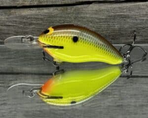 Black Label Balsa - Badger - Custom Balsa Crankbait - River Bream Color