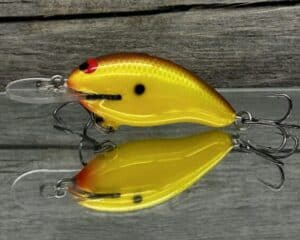 Black Label Balsa - Badger - Custom Balsa Crankbait - Chartreuse Classic Color