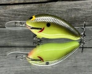 Black Label Balsa - Badger - Custom Balsa Crankbait - Moon Shine Color