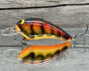 Black Label Balsa - Cricket - Custom Balsa Crankbait - Spring Craw color
