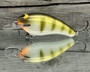 Black Label Balsa - Cricket - Custom Balsa Crankbait - Faded Perch color