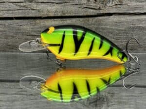 Black Label Balsa - Cricket - Custom Balsa Crankbait - Fire Tiger color