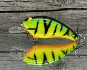 Black Label Balsa - Cricket - Custom Balsa Crankbait - Fire Tiger color