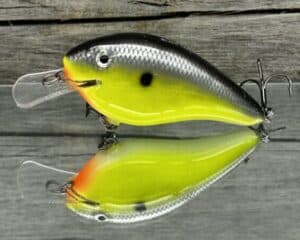 Black Label Balsa - Seducer - Custom Balsa Crankbait - Chartreuse Magic color