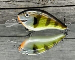 Black Label Balsa - Seducer - Custom Balsa Crankbait - Bold Bluegill color