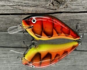 Black Label Balsa - Seducer - Custom Balsa Crankbait - 3 Alarm Craw color