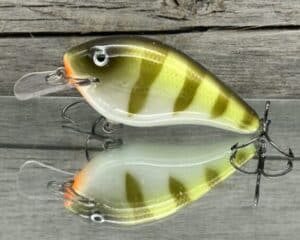 Black Label Balsa - Seducer - Custom Balsa Crankbait - Faded Perch color